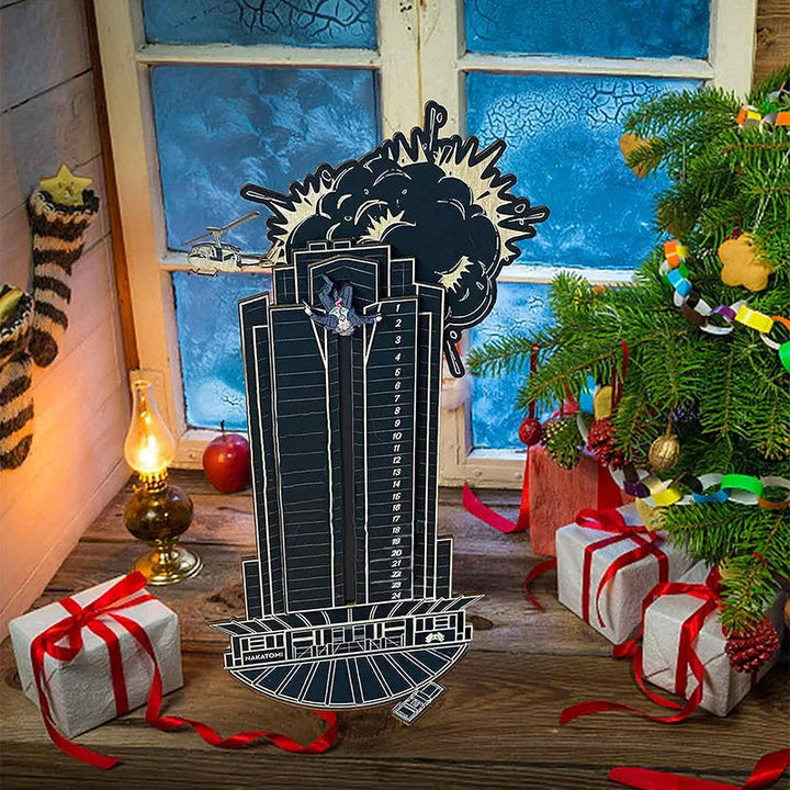 Unisex Die Hard adventskalender i tre, med Hans Gruber; ideell julepynt og nedtelling til jul.