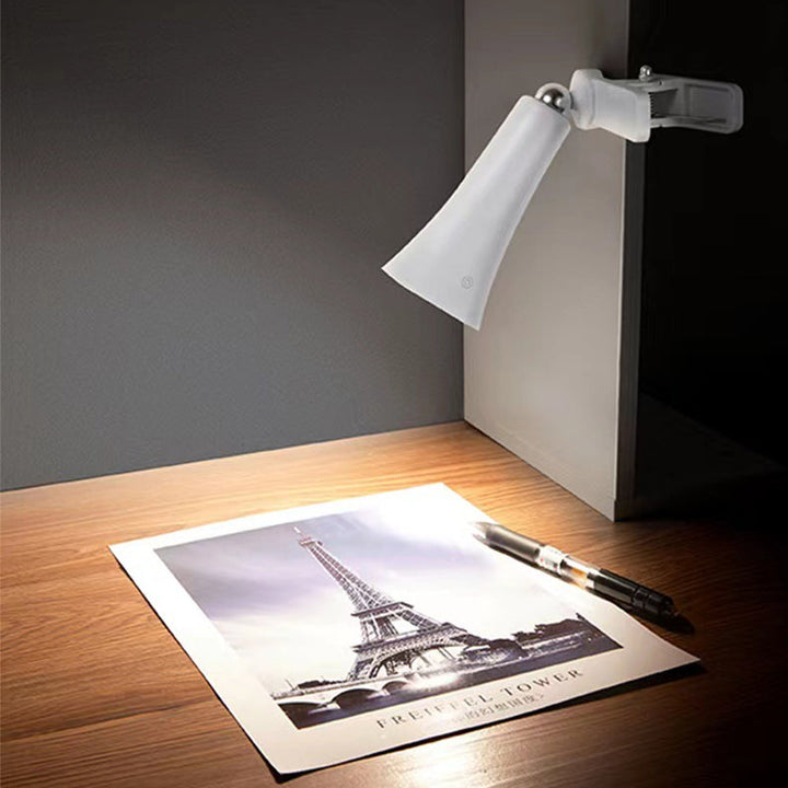 Bærbar LED-lampe, magnetisk bordlampe, fleksibel for lesing og nattbruk, USB-lading.