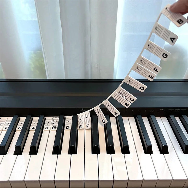 Pianonoter for nybegynnere, en undervisning piano-hjelp som gjør notelesing og læring morsommere.