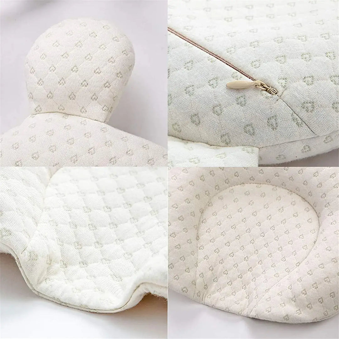 Komfortabel spedbarns sovepute forhindrer flatthode. Ergonomisk design gir optimal hodebeskyttelse til nyfødte.
