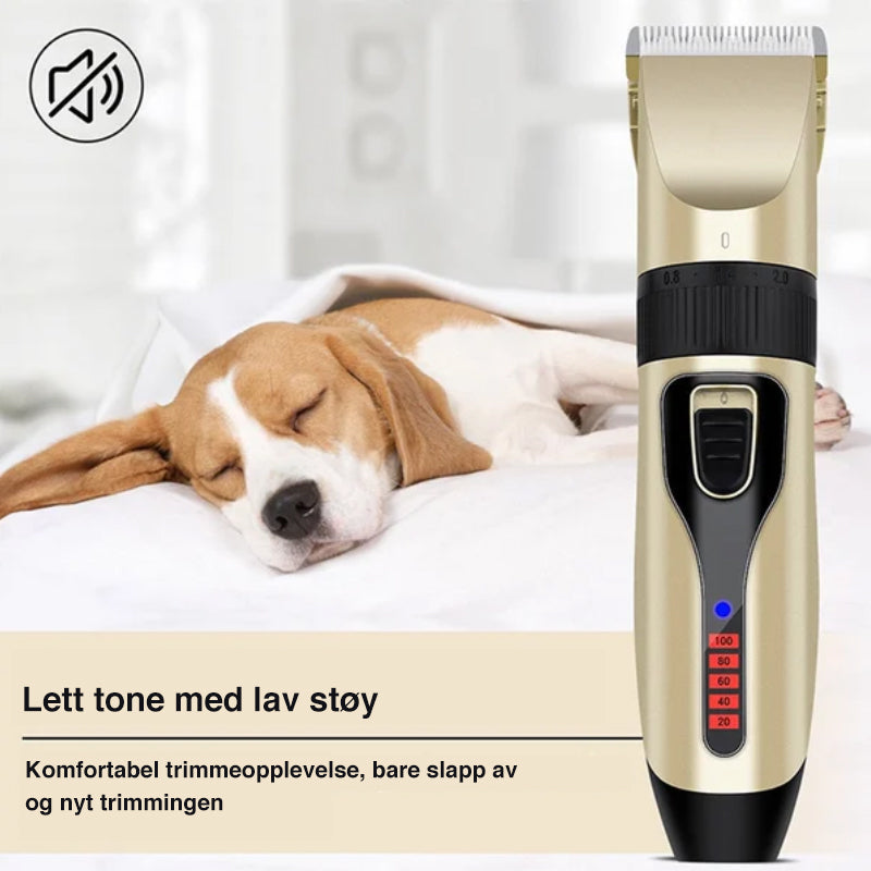 Kattetrimmer med keramisk skjær for nøyaktig og skånsom fjerning av løs pels.