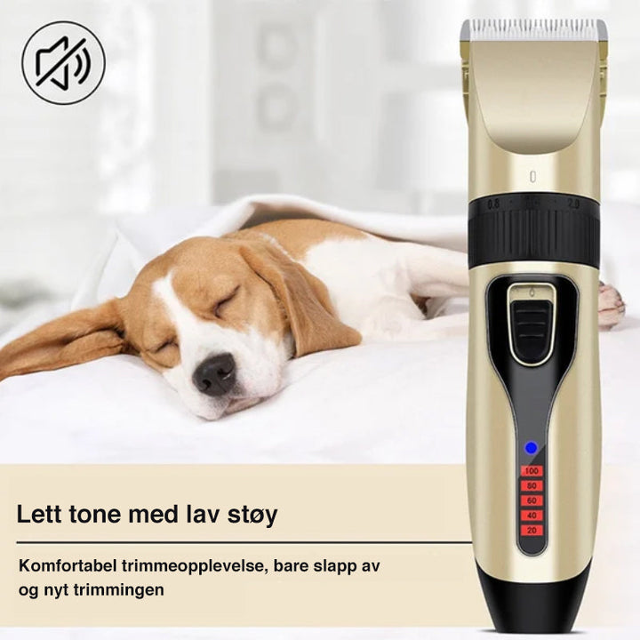 Kattetrimmer med keramisk skjær for nøyaktig og skånsom fjerning av løs pels.