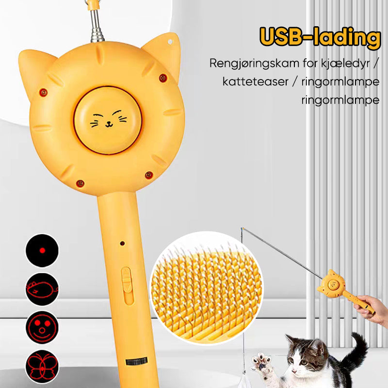 Kattekam med UV-lys: Oppdag flekker og urin på pels eller overflater. Essensiell kjæledyrpleie.
