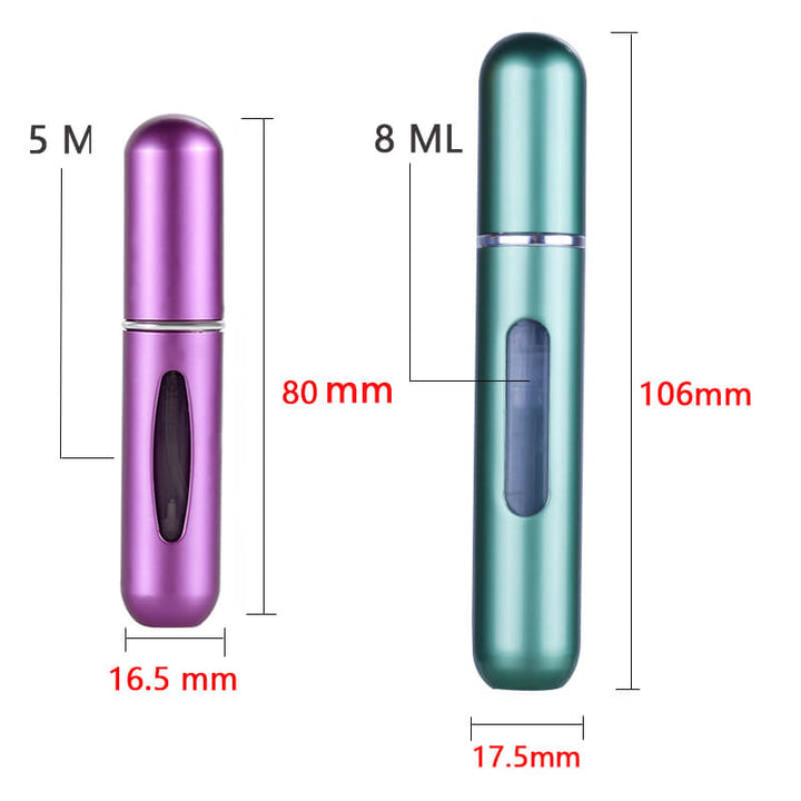 Påfyllbar unisex parfymebeholder. Elegant design, perfekt for å bære din favorittduft.