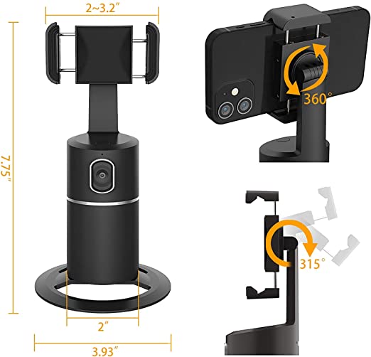 Allsidig mobil sporingsstativ for vlogging, livestreaming og mobilfotografering, med autotracking.