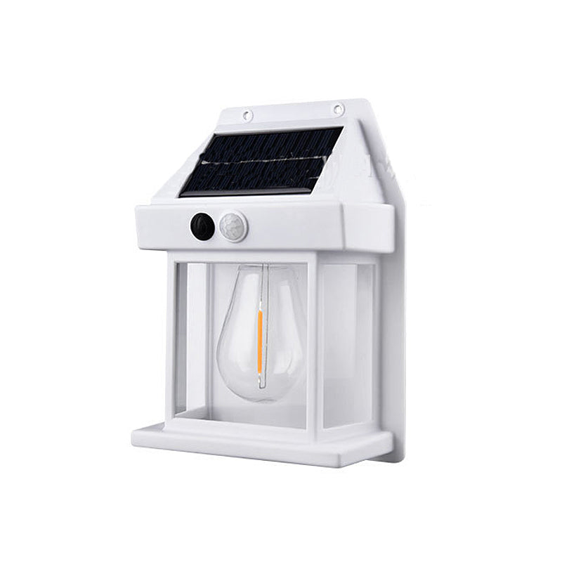 Moderne solarlampe for vegg, med energibesparende LED og smart bevegelsessensor.