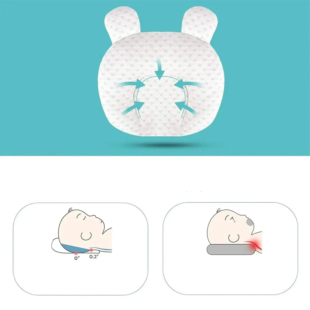 Ideell gaveide: Ergonomisk babypute for nyfødte. Viktig babyutstyr for sikker og komfortabel støtte til hodet.