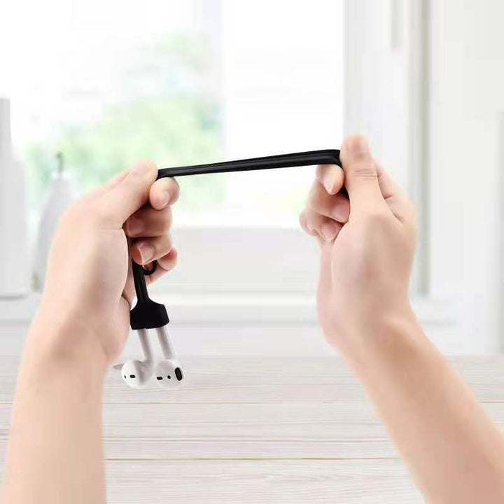 Fleksibel magnetisk stropp for Airpods. Holder trådløse ørepropper trygge og tilgjengelige.