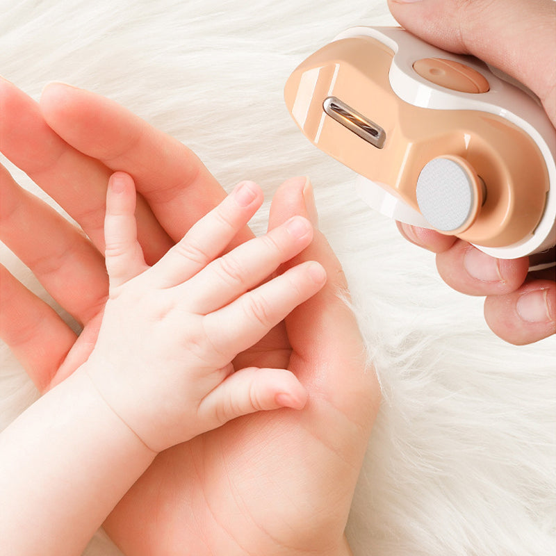 Ergonomisk elektrisk negleklipper for presis og sikker manikyr/pedikyr. Ideell for familiepleie.