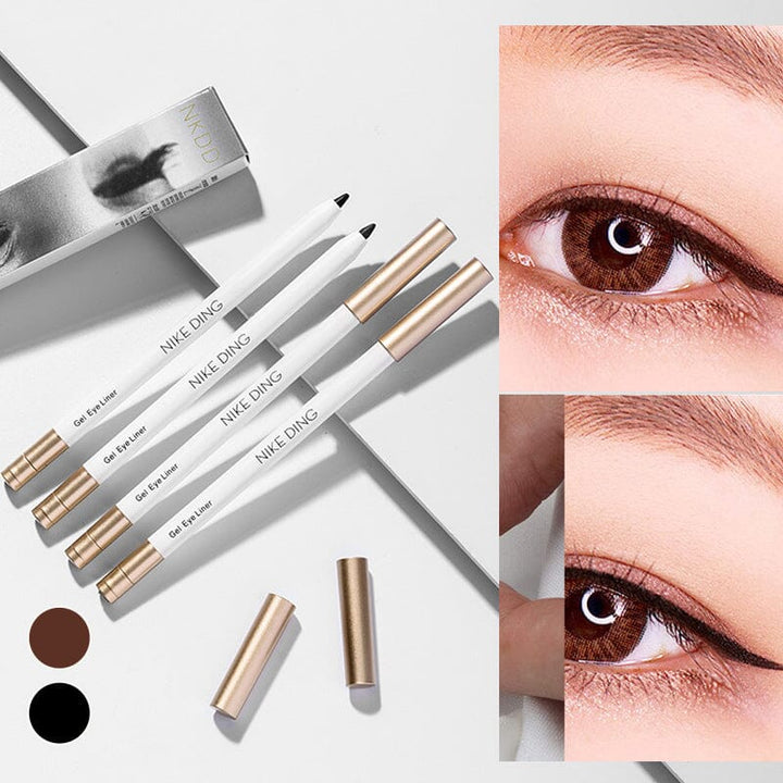 Svart, hurtigtørkende vanntett eyeliner for presis øyesminke. Langvarig og svettesikker dame-kosmetikk.
