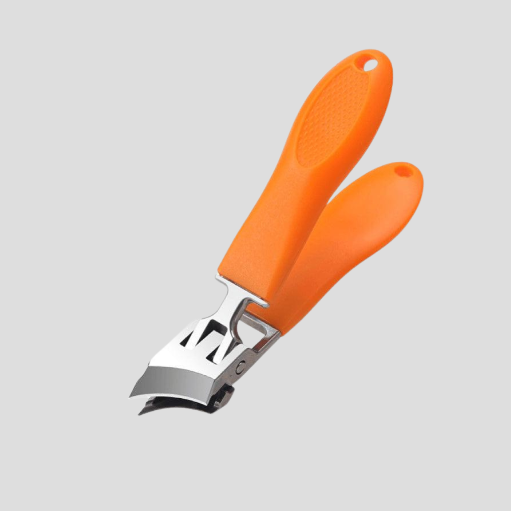 Unisex ekstra-bred negleklipper for tykke negler. Ergonomisk design i rustfritt stål for presis manikyr og pedikyr.
