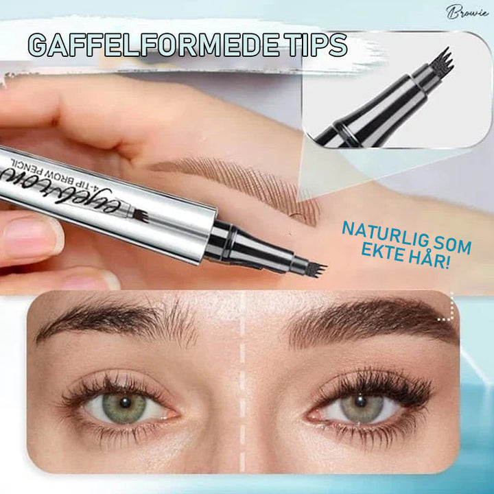 Langvarig vanntett microblading øyenbrynspenn. Skap naturtro 3D-bryn og definert look.