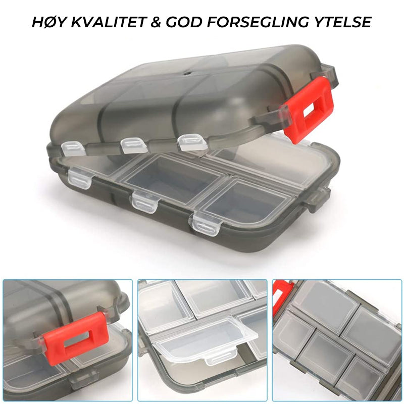Gjør reisen enklere: Vanntett pilleboks for stressfri oppbevaring av medisin.