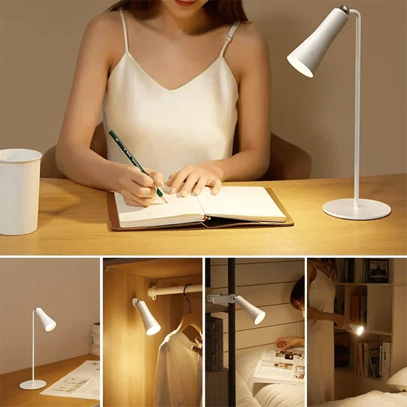 Magnetisk leselampe og nattlampe, bærbar 3-i-1 LED, perfekt for fleksibel belysning.
