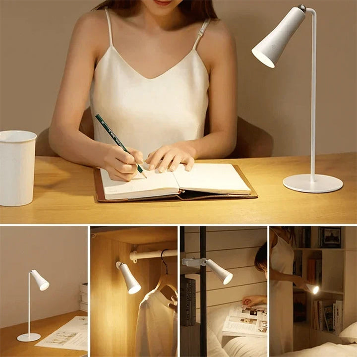 Magnetisk leselampe og nattlampe, bærbar 3-i-1 LED, perfekt for fleksibel belysning.