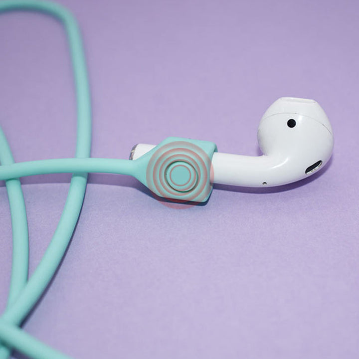 Airpods nakkestropp for løping, trening og sport. Slitesterk silikon, anti-tapt design.