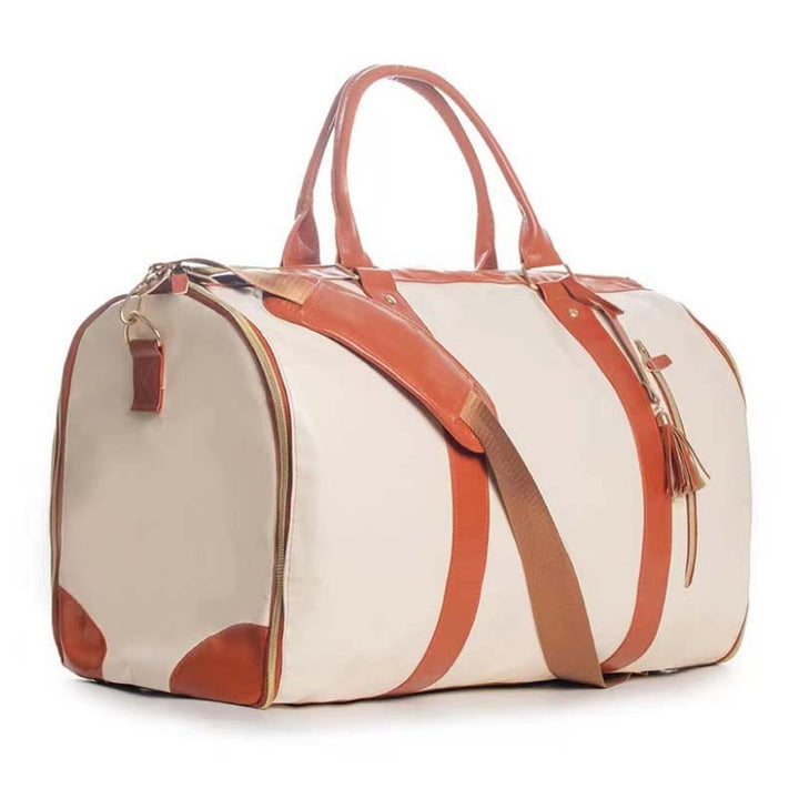 Foldbar, vanntett reiseveske for enkel oppbevaring. Unisex duffelbag, ideell for helgeturer og reise.
