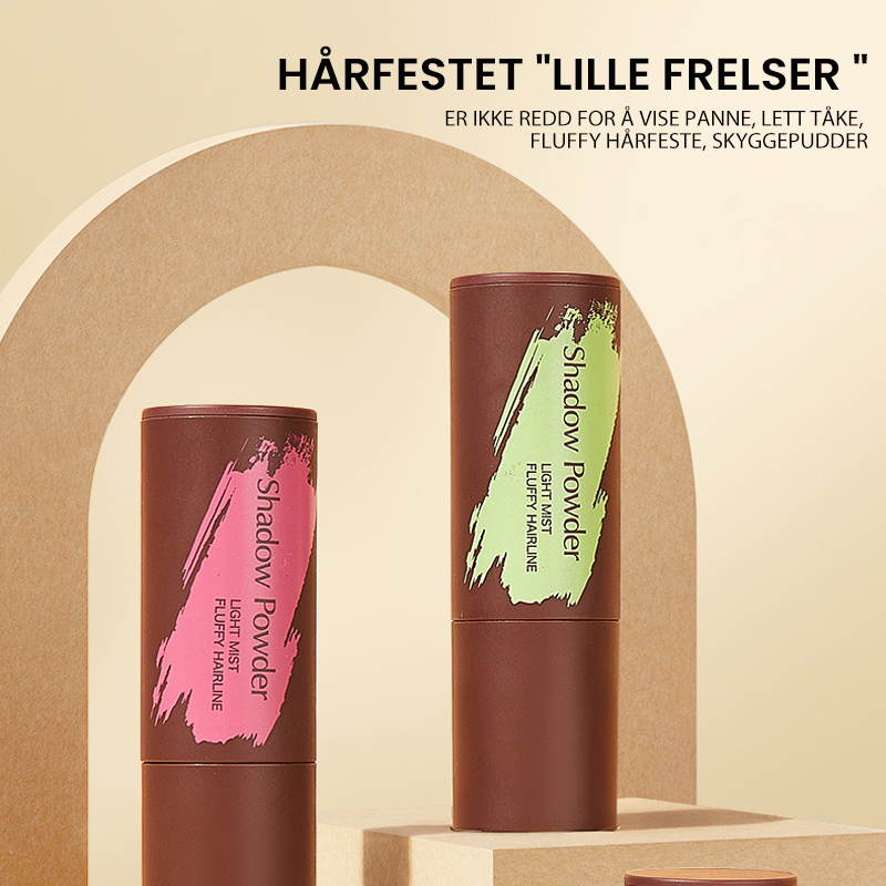 Bærbar Hårlinje Kontur Puddersett i elegant design. Enkel å ta med for rask hårpleie.