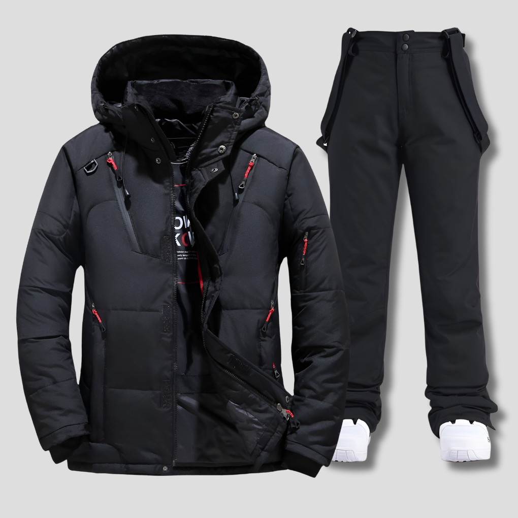 Menns ski dress i værbestandig stoff, perfekt for snøsport og vinteraktiviteter. Funksjonell skidress for herre.