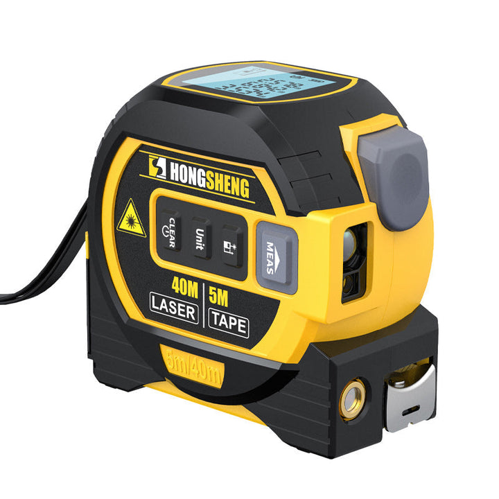 Ergonomisk designet 3-i-1 digital laserbåndmåler, et viktig presisjonsverktøy for enhver oppgave.