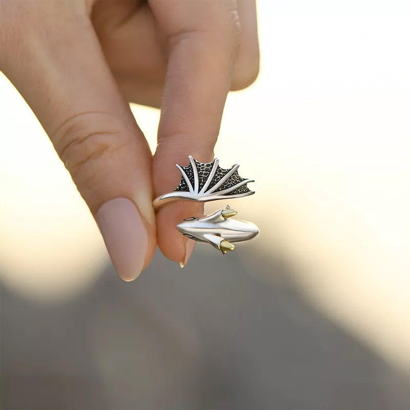 Justerbar drage ring i robust kobber-look, et slående unisex tilbehør og dyr smykke for alle.