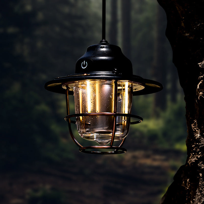 Retro vanntett LED campinglys, ideell for utendørs eventyr og koselige kvelder.
