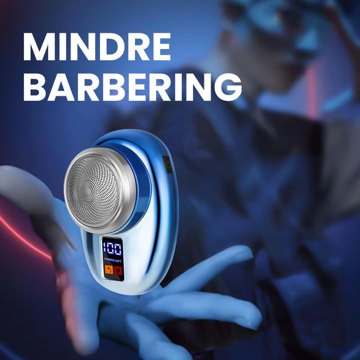 Mini barbermaskin, oppladbar for glatt barbering. Perfekt for reise og personlig pleie.