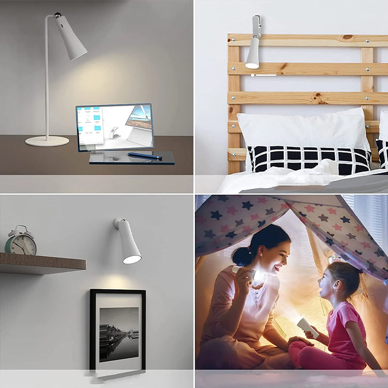 Magnetisk USB-lampe for hjemmekontor, bærbar og fleksibel, med øyebeskyttende LED-lys.