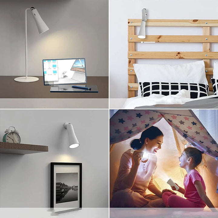 Magnetisk USB-lampe for hjemmekontor, bærbar og fleksibel, med øyebeskyttende LED-lys.