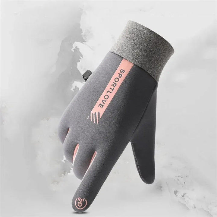 Robuste vanntette hansker for utendørsaktiviteter, unisex, med berøringsskjerm og anti-skli grep.