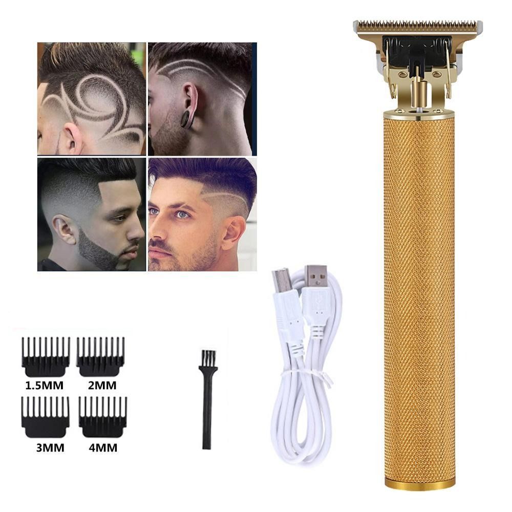 Herre trimmer skjegg med trådløs hårklipper PRO, perfekt for detaljert skjeggtrimmer og styling.