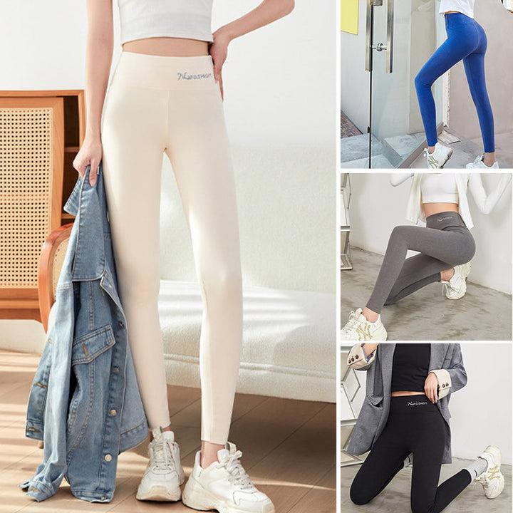 Undertøy for damer: Selvoppvarmende termobukse. Varm & figursydd leggings med magekontroll for vinter.