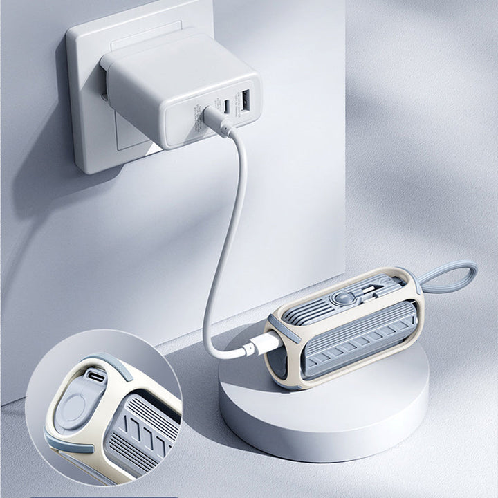 Effektiv hurtigladende powerbank for reise, 5000mAh. Lader mobil og nettbrett raskt.