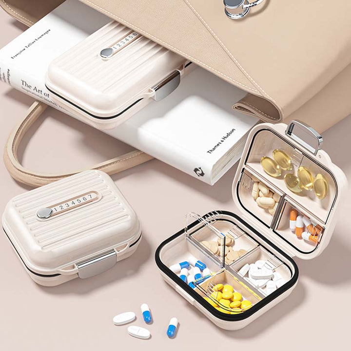 Smart pilleboks for organisering av medisin, denne mini pillerbeholderen er perfekt for helse og reise.