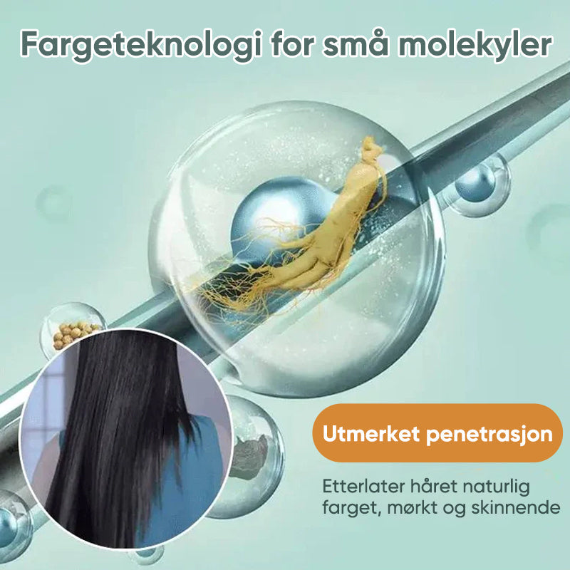 Naturlig plantebasert boblehårfarge pakke for enkel hjemmefarging av alle hårtyper.