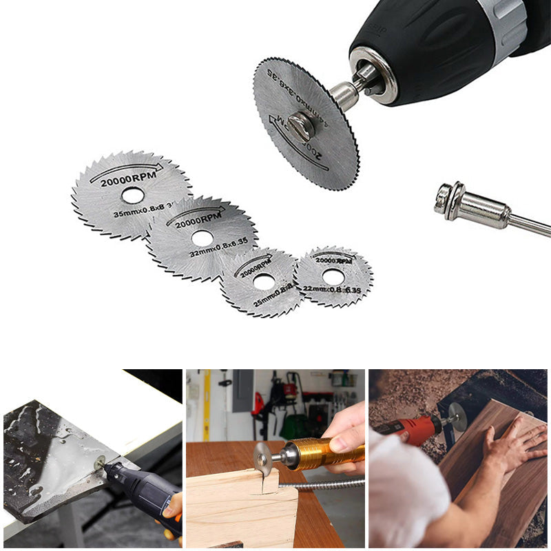 HSS sagbladsett, 6 deler, perfekt for hjemmeprosjekter med både tre og metall.