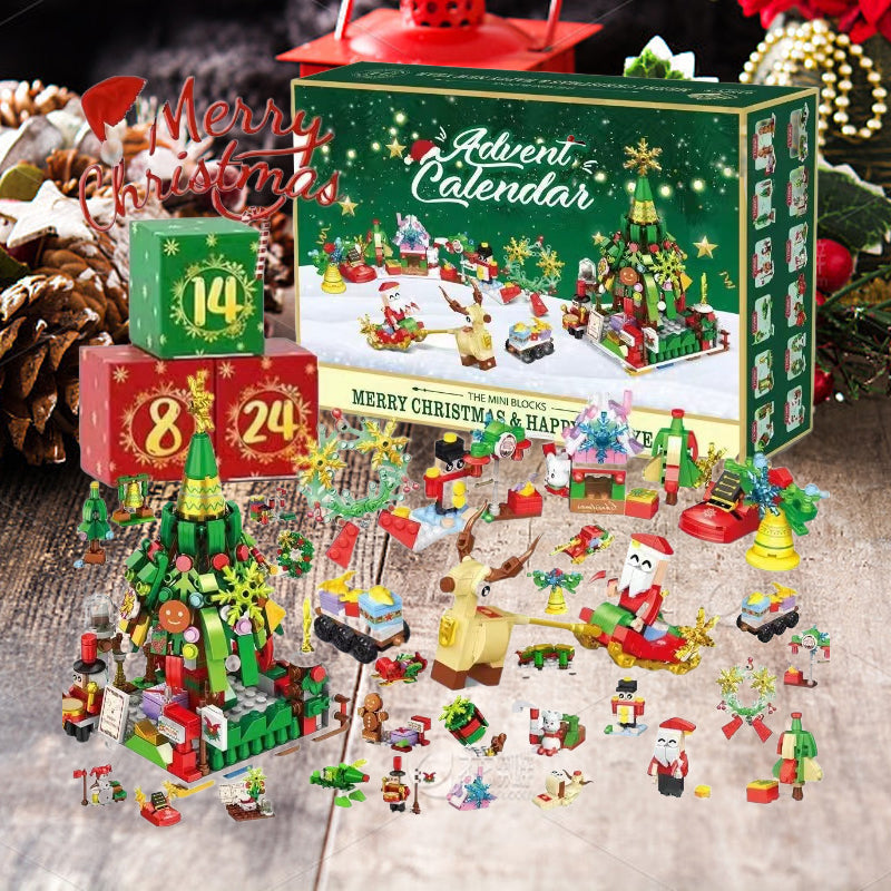 Adventskalender med byggeklosser: en stimulerende leke som teller ned til jul med glede.