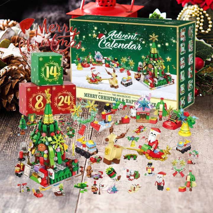 Adventskalender med byggeklosser: en stimulerende leke som teller ned til jul med glede.