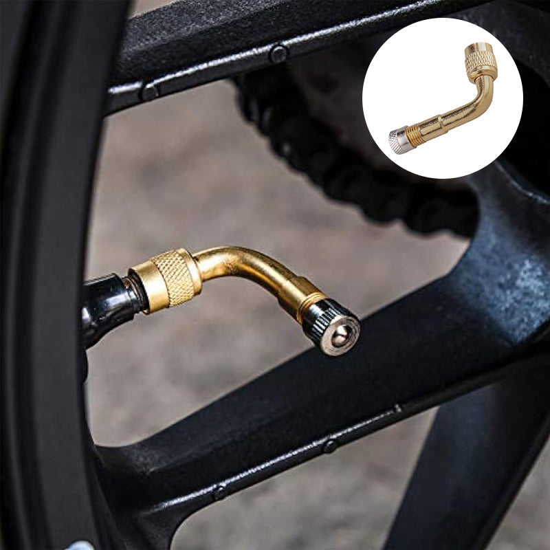 Motorsykkeltilbehør: Vinklet dekkventilforlenger for tilgang til vanskelige MC-ventiler.