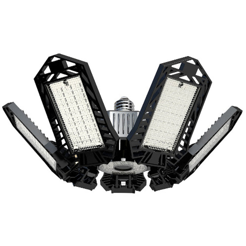 Enkel montering: Justerbar LED taklampe med E27 sokkel for lyssterk og effektiv garasjebelysning.