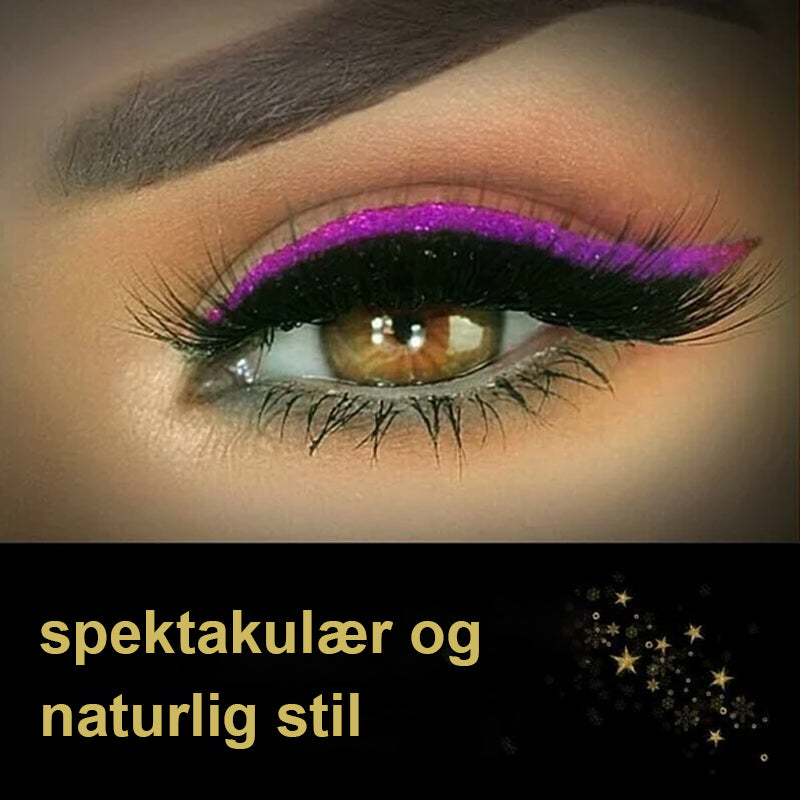Vannfast gjenbrukbart øyevipper & eyeliner sminkeklistremerke. Ideelt for festsminke og rask makeup.