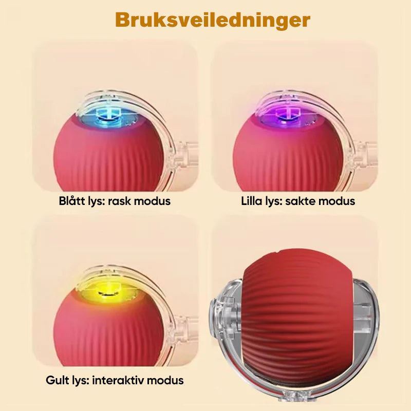 Grå smart kjæledyrleke med USB-lading, holder katten sysselsatt i timevis.