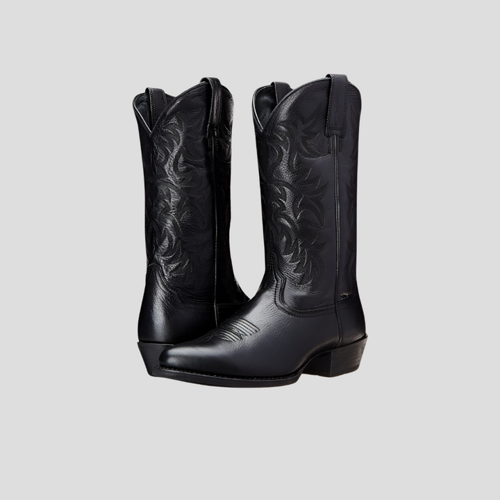 Elegante brune cowboystøvler for kvinner. Tidløs westernstil i skinn, perfekt for motebevisst fottøy.