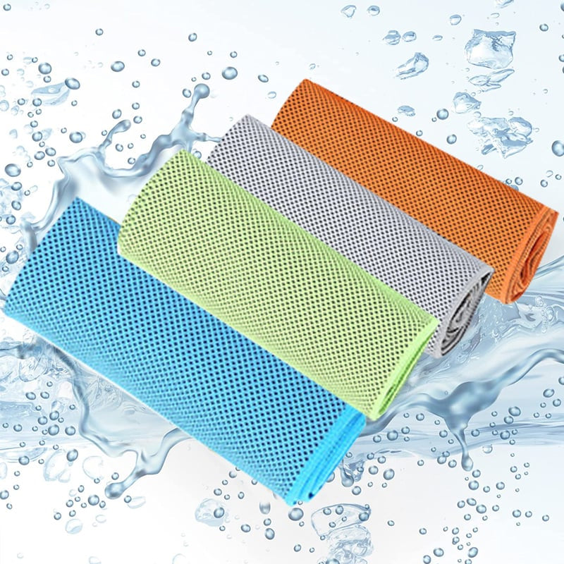 Unisex mikrofiber kjølehåndkle for sport, raskt tørkende, fuktighetstransporterende.