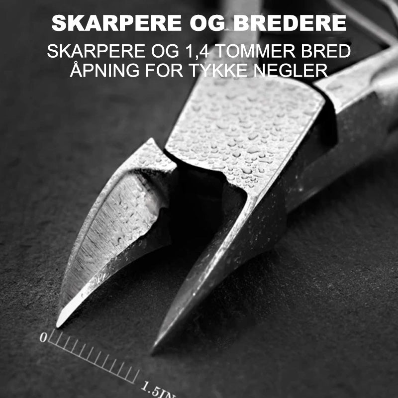 Solid negleklipper for tykke tånegler. Gir effektiv fotpleie og er en del av ethvert pleiesett.