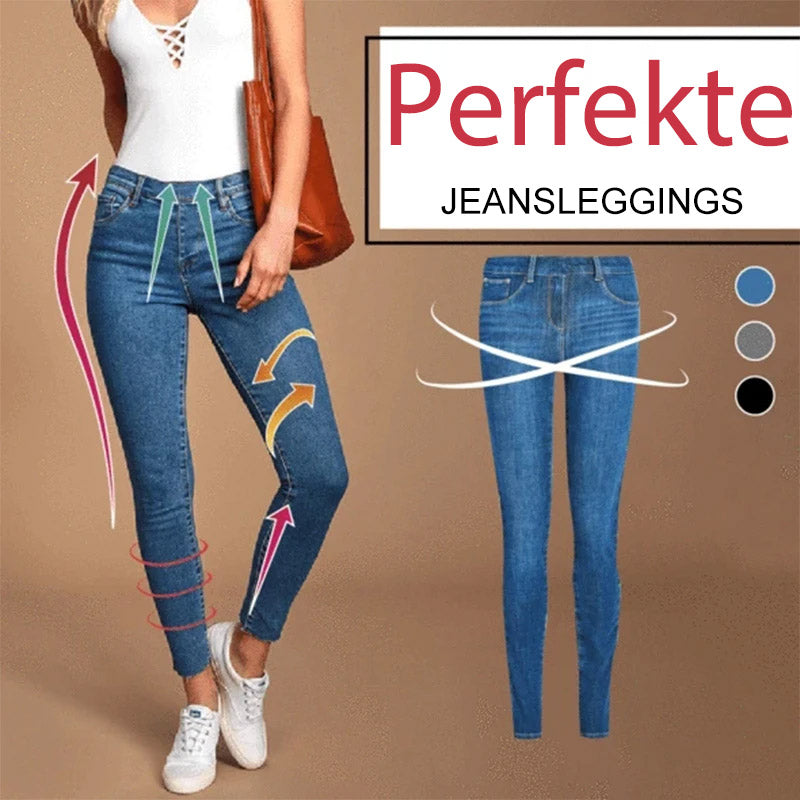 Dame jeans leggings i stretch for ultimat komfort og perfekt passform.