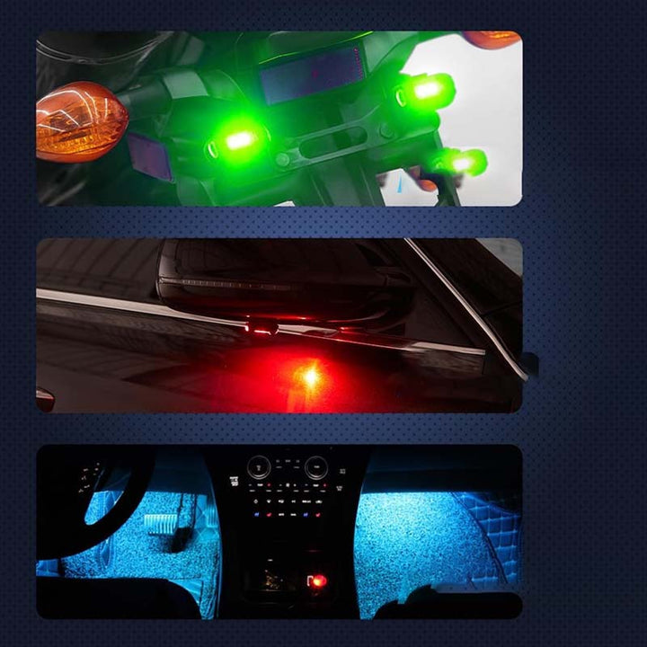 Bilpynt i form av LED-lyssett. Gi bilen din et løft med dette fargerike og stilige biltilbehøret.