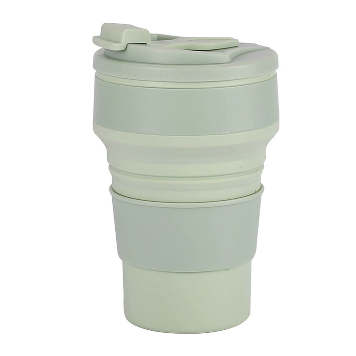 Allsidig sammenleggbar flaske i matkvalitets silikon, perfekt for barna og voksne.