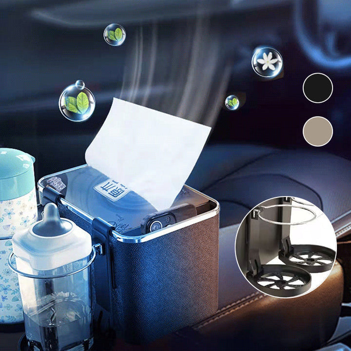 Universal bilarmlensboks for organisert bilinteriør, laget av slitesterk ABS-plast.