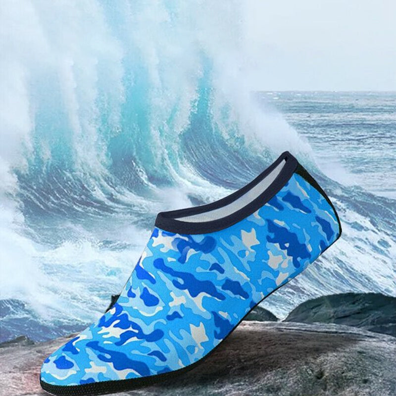 Unisex hurtigtørkende vannsko for kvinner og menn. Ideelle barfot vannsokker for strand, svømming og sport.